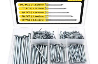 SOL 250pk Nails , Ideal for Fence, Wall, Wood Nails Outdoor Use, Masonry.