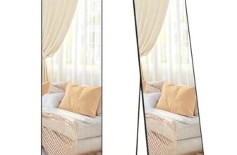 SONGMICS 160 X 50 Cm Full-Length Mirror with Stand, Black