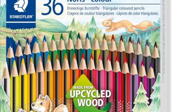 STAEDTLER 187 CD36 Noris Colour Triangular Pencils – Assorted Colours (Pack of 36)