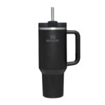 STANLEY 1913 Quencher H2.0 Flowstate Tumbler 1.2L Cold for 11 Hours Iced for 48 Hours Metal Water Bottle with Straw, Handle and Lid Black