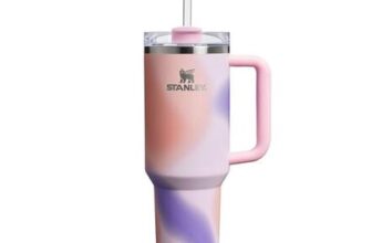 STANLEY Quencher H2.0 1.2L Tumbler with Straw Rose Petal Motion