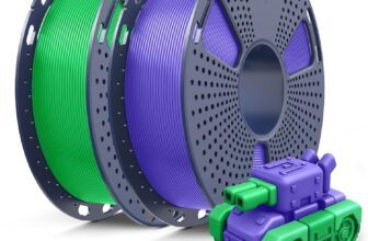 SUNLU PLA Filament 0.5KG, 3D Printer Filament 1.75mm, Dimensional Accuracy 0.02mm, 500G PLA Compatible with Most FDM Printer, 2 Pack, 2 Pcs.(GreenPurple)