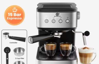 SUPERLEX Semi Automatic Italian Coffee Machine 1100W Pressure (SUPERLEX-MALL Store)