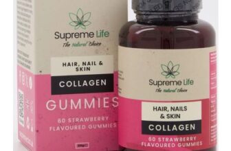 SUPREME CBD 60 Pack Collagen Hair Nail & Skin Gummies