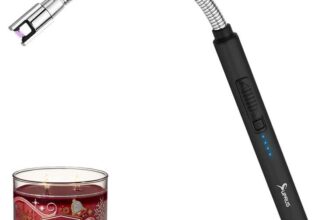 SUPRUS Candle Lighter Electric Flameless Lighter Rechargeable USB lighter With Safe Button Black/Green – Sold By SUPRUSUK FBA