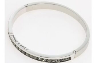 SWAROVSKI Silver Tone Connexus Bangle