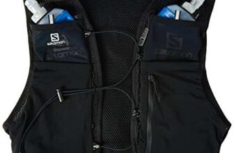 Salomon Hydra running vest 4, Black in XS, S and L, red in M