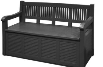 Salzburg Storage Bench – Grey , Free C&C