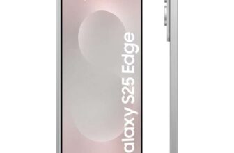 Samsung Galaxy S25 Edge AI Smartphone, Galaxy AI, Android Smartphone, 12GB Memory, 256GB Storage, 200 MP Camera, Titanium Silver