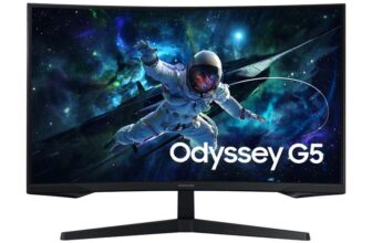 Samsung Odyssey G55C – 32 QHD (2560×1440), 1ms, 165Hz, VA Panel, 1000R Curved Gaming Monitor – via Unidays with code