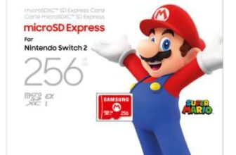 Samsung / Sandisk 256GB microSD Express Card for Nintendo Switch 2 – Red – AO Member Price