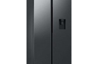 Samsung Series 7 SpaceMax, RS57DG410EB4EU Side by Side Fridge Freezer, E Rated in Black, free installation and disposal of old appliance