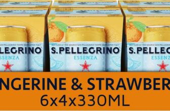 San Pellegrino Essenza Sparkling Water Tangerine & Strawberry Lightly Flavoured 24x330ml