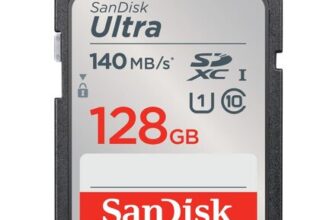 SanDisk Ultra SDXC Card, 128GB SD Card (Memory Card up to 140 MB/s