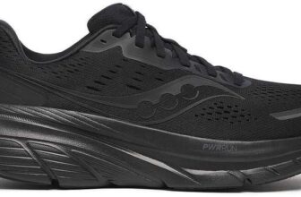 Saucony Guide 18 Mens Running Shoes Black, Sizes 7-11.5 With Code