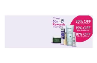 Save 20% with £40 Spend on Almost Everything for over 60s Members