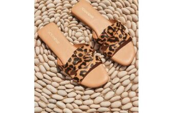 Save 30% off Leopard Print Cross Strap Sandals at Sosandar