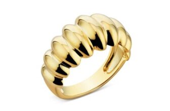 Save 56% on Argento Gold Chunky Dome Ring at Argento