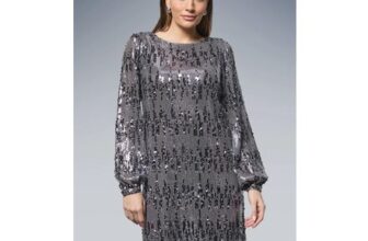 Save 65% on Sequin Cowl Shift Dress at Wallis