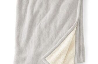 Save 68% on Waffle Borg Lined Throw at Lands End