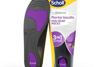 Scholl in-Balance Orthotics Plantar Fasciitis Insoles – Size 4.5-6.5 – With Voucher