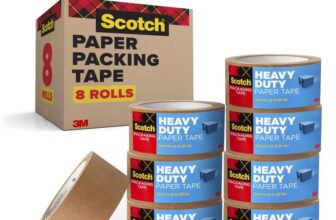 Scotch Box Lock Paper Packaging Tape, 1 Roll , 48 mm x 22.8 m – Brown Paper Tape, Curbside Recyclable – £2.70 S&S