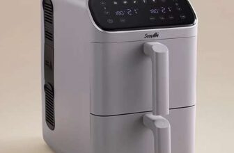 Scoville 10L Dual Basket Stackable Air Fryer (White/Black/Grey) _ -Free C&C