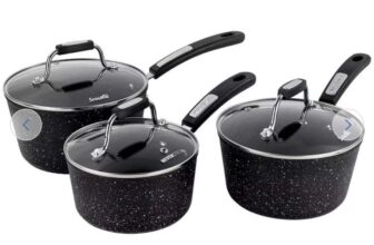 Scoville 3 Piece Non Stick Aluminium Pan Set – Free C&C