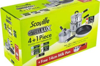 Scoville Steellux 41 Piece Cookware Set, 5 Year Guarantee – Free C&C