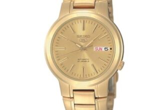 Seiko 5 Automatic Gold Dial Stainless Steel Watch