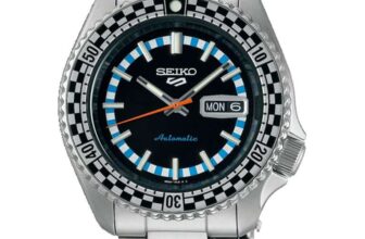 Seiko Mens Analogue Automatic Watch Checker Flag Special Edition