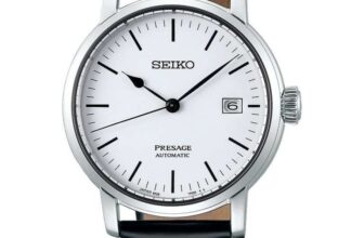 Seiko Presage White Enamel Dial Automatic Watch