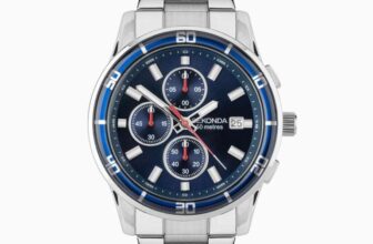 Sekonda Mens Midnight Chronograph Blue Dial Stainless Steel Bracelet Watch