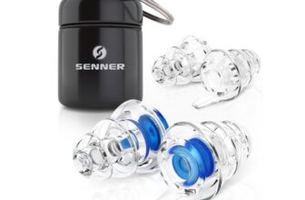 Senner MusicPro Reusable Earplugs for Concerts with Lightweight Aluminium Case