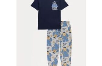 Sesame Street Cookie Monster Navy Pyjamas Gift Set