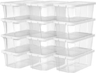 Set of 12 Transparent Storage Boxes For Shoes With Plastic Lid – Sold/Shipped by SONGMICS HOME UK