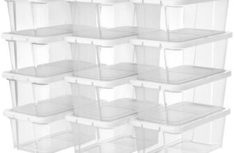 Set of 12 Transparent Storage Boxes For Shoes With Plastic Lid – Sold/Shipped by SONGMICS HOME UK