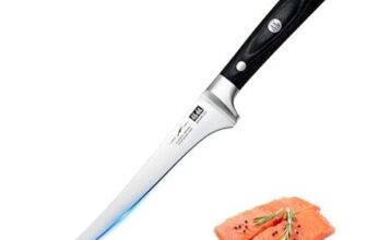 Shan Zu Japanese Filleting Knife, 7-Inch, German Stainless Steel