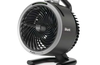 Shark FlexBreeze HydroGo Misting Fan in Charcoal, FA050UK