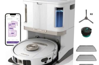 Shark PowerDetect Robot Vacuum and Mop with 60-Day Self-emptying and Cleaning Base