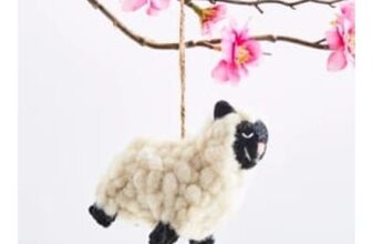 Sheep Felt Hanging Decoration