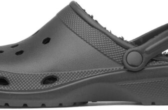 Shoe Zone – Mens Black Warm Lined EVA Slipper