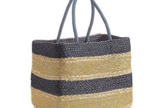 Shoreline Chic Navy Basket Bag