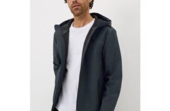 Showerproof Black Shell Hooded Jacket