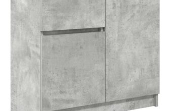 Sideboard with Drawer Concrete Grey 71x35x65 Cm Engineered Wood
