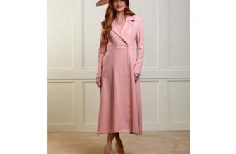 Siena – Pale Pink Dress Coat – 50% OFF