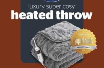 Silentnight Luxury Super Cosy Heated Throw Charcoal