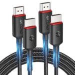Silkland 4K HDMI Cable 3M 2 Pack – HDMI Leads Supporting 4K60Hz Sold by Silkland-UK FBA