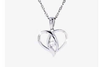 Silver Real Diamond Lab-Grown Necklace .10ct