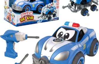 Silverlit Tooko Build My First Police Car Ages 3 – 22 Piece RC Assembly Kit for Toddlers, 2-in-1 Electric Screwdriver, Remote Control, Flashing Lights and Sirens, Educational Toys and Gifts for Kids